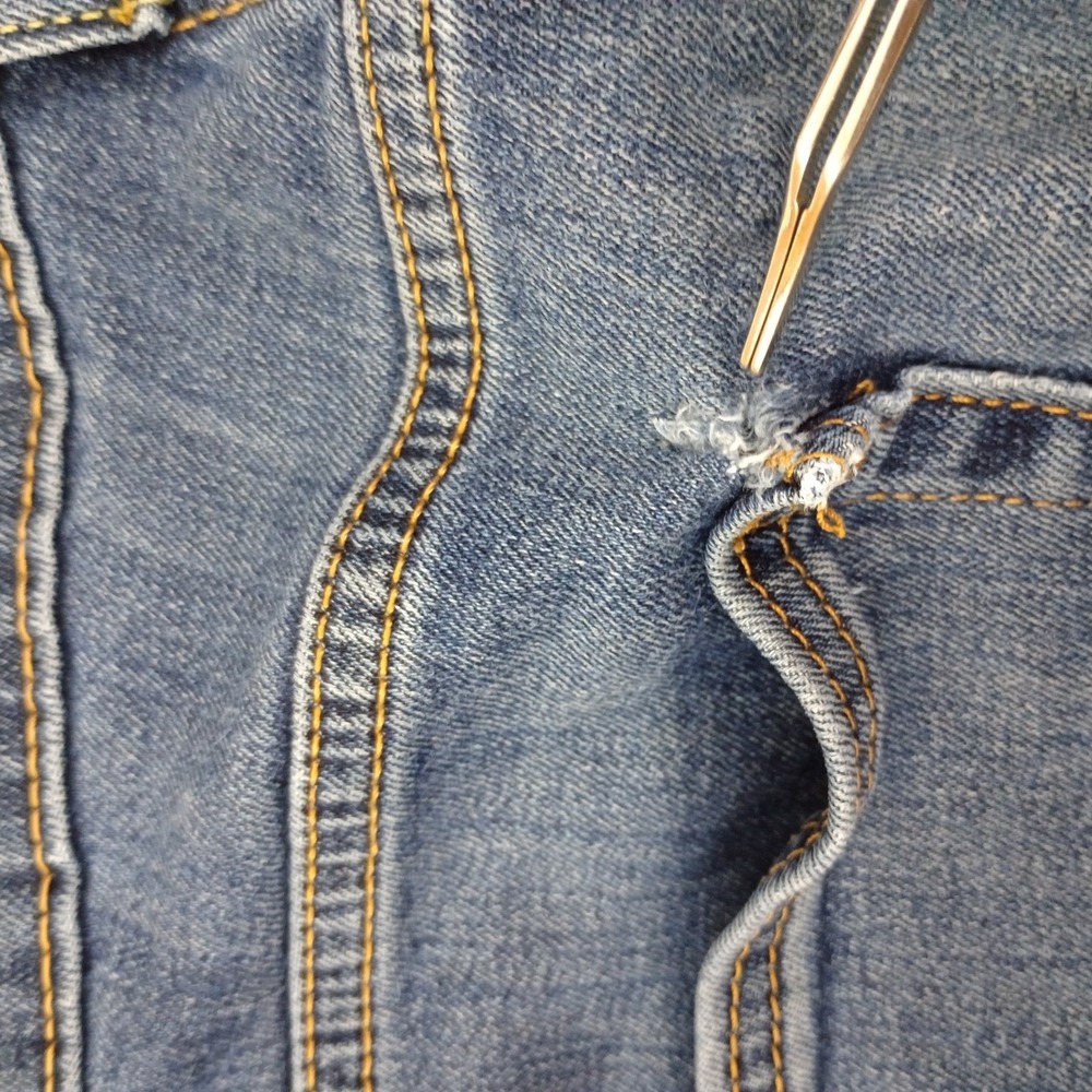 Levi's 511 Slim Jeans Men's Straight leg W29 L30‎ Blue Denim  Pocket Flaw - Picture 15 of 16